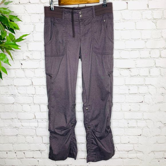 Athleta Gray Shasta Hiking Convertible Pants 8P - Picture 3 of 12